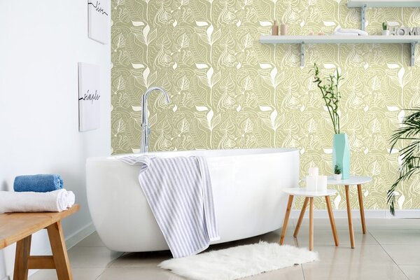 Tapet frunze magice în design verde