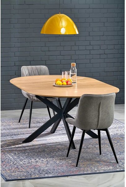 Masa extensibila 120 ACORD, stejar/negru