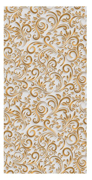 Tapet - ornamente 3D, alb