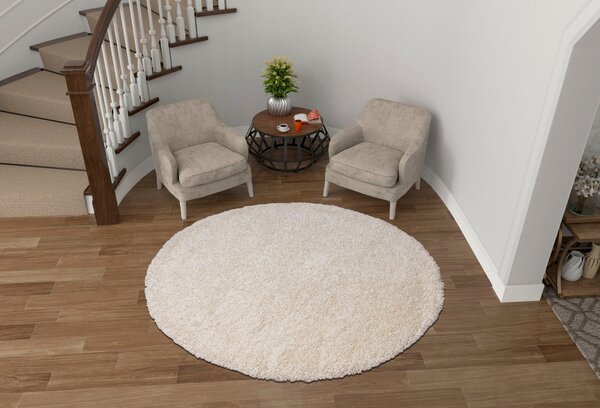 Covor rotund Viva crem 140 cm