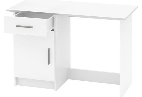 Birou SIRISS NEW, alb, DTD laminat, 109x50x75 cm