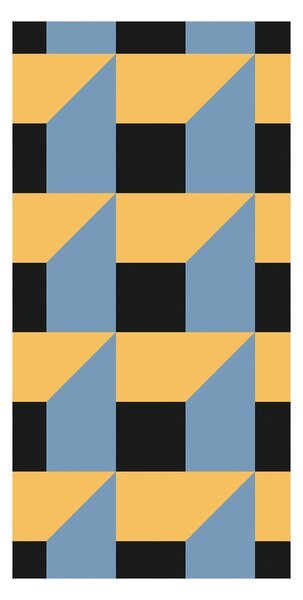 Tapet - Abstracție geometrică colorată I