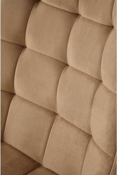 Scaun K580, bej - HLR 11, stofa catifelata/otel, 51x61x85 cm