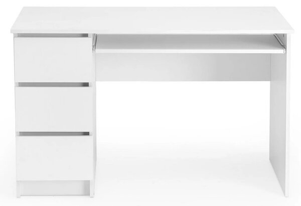 Birou CINO, alb, PAL laminat, 120x50x77 cm