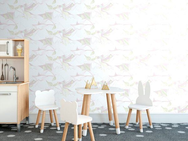 Tapet frunze stratificate în design deschis