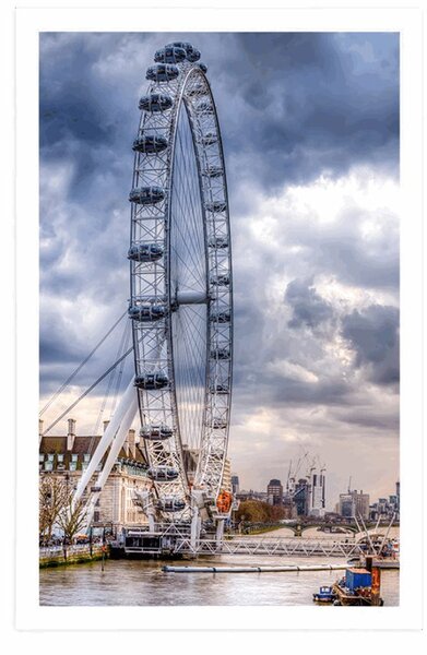 Poster Londra unică și râul Tamisa