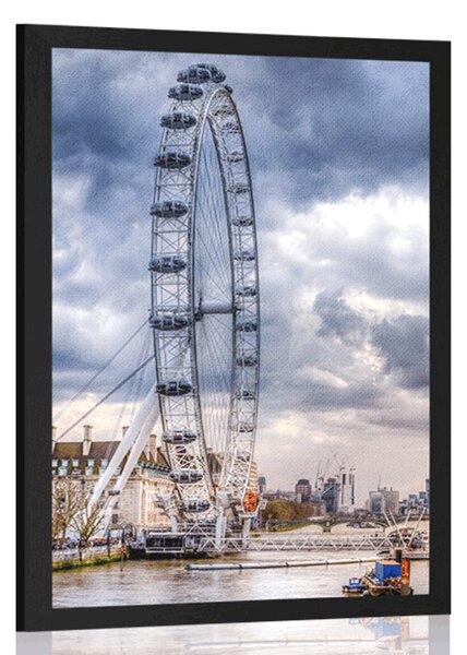 Poster Londra unică și râul Tamisa