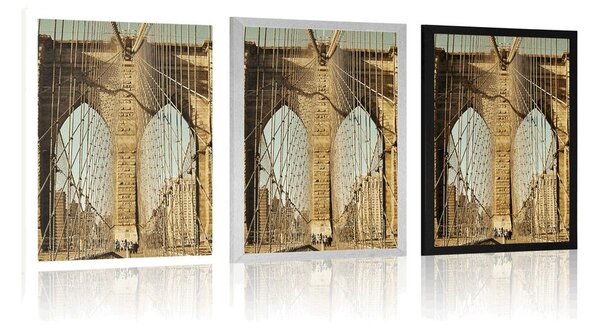 Poster podul Manhattan în New York