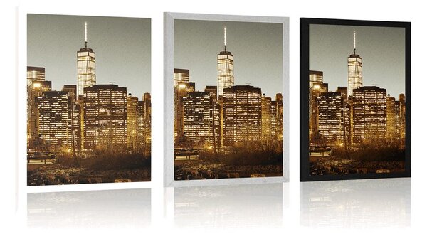 Poster centrul orașului New York