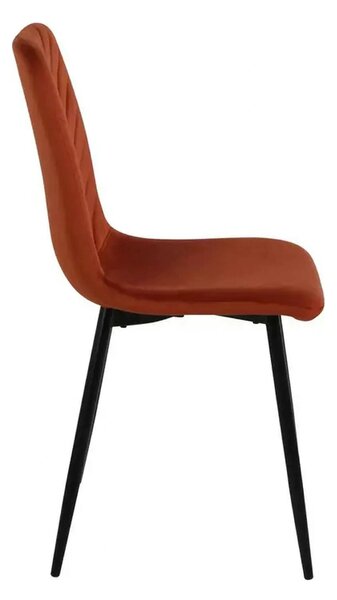 Scaun DAREN, scortisoara - Bluvel 4215, stofa catifelata/metal, 45x39x