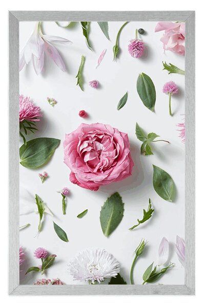 Poster natura moartă delicată din flori
