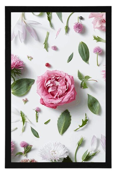 Poster natura moartă delicată din flori