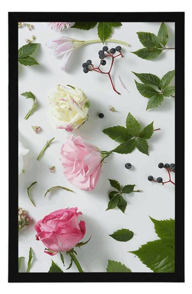 Poster natura moartă frumoasă din flori