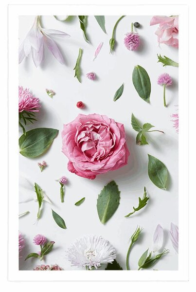 Poster natura moartă delicată din flori