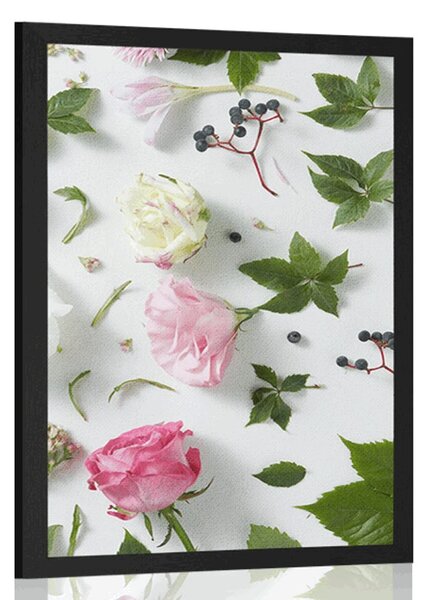 Poster natura moartă frumoasă din flori