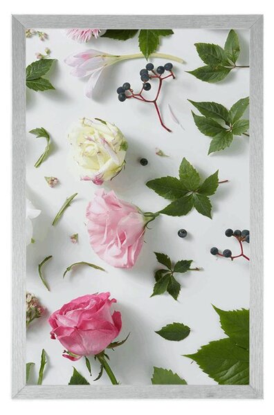 Poster natura moartă frumoasă din flori