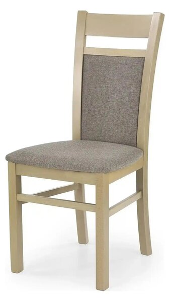 Scaun GERARD 2, gri/stejar sonoma, stofa clasica/lemn de fag, 44x55x97