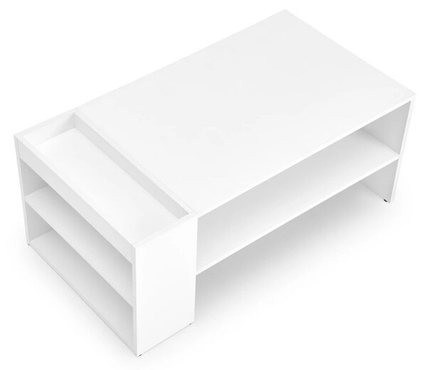 Masuta cafea MURCIA, alb, PAL laminat, 100x55x42 cm