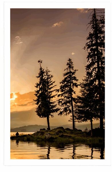 Poster lacul de munte