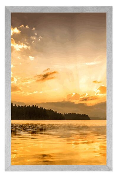 Poster reflecția lacului de munte
