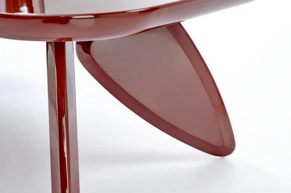 Masuta cafea SORAYA, visiniu, 120x60x36 cm