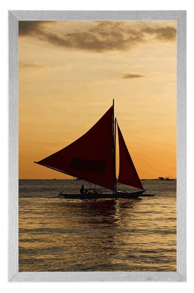Poster apus de soare frumos la mare