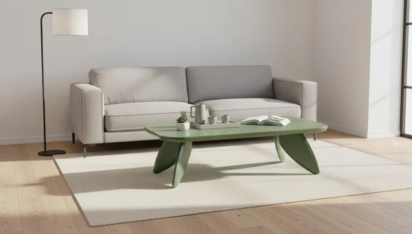 Masuta cafea SORAYA, verde deschis, 120x60x36 cm