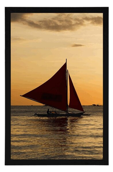 Poster apus de soare frumos la mare