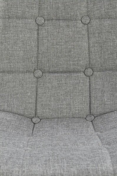 Scaun K316, gri/stejar, stofa clasica/metal, 44x56x87 cm