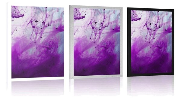 Poster abstracție violetă magică