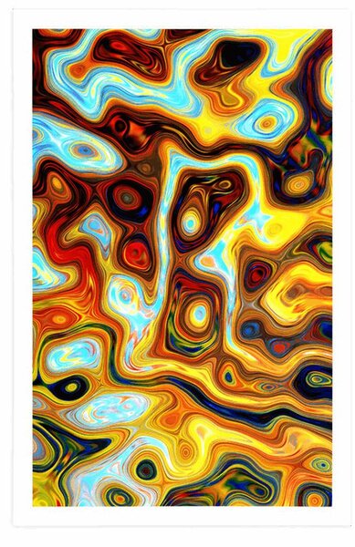 Poster abstracție colorată