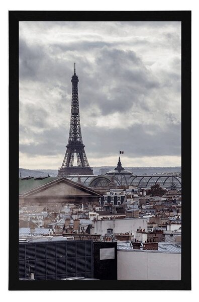 Poster vedere la Paris de pe o stradă simplă