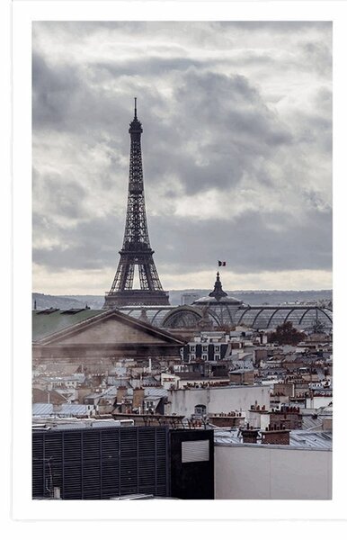 Poster vedere la Paris de pe o stradă simplă