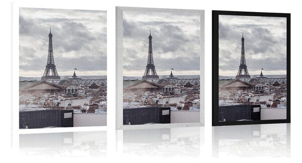 Poster vedere la Paris de pe o stradă simplă