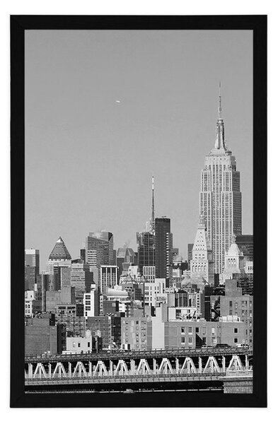 Poster New York magic în design alb-negru