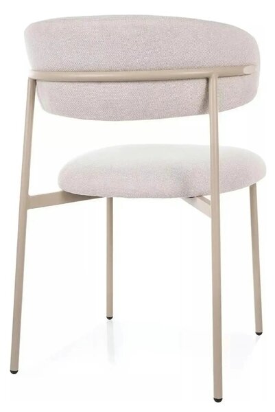 Scaun ELTON, bej deschis - Brego 22/casmir, stofa clasica/metal, 56x46