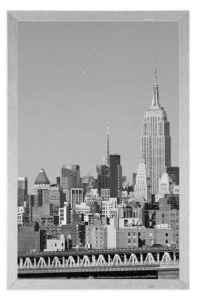 Poster New York magic în design alb-negru