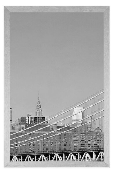 Poster zgârie-nori în New York în design alb-negru