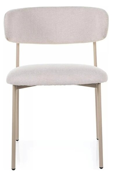 Scaun ELTON, bej deschis - Brego 22/casmir, stofa clasica/metal, 56x46