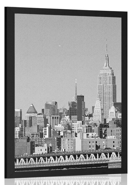 Poster New York magic în design alb-negru