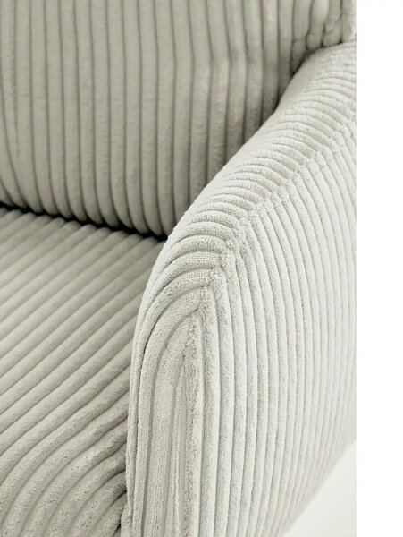 Scaun birou DUMBO, gri deschis/alb, stofa raiata, 52x58x84/94 cm
