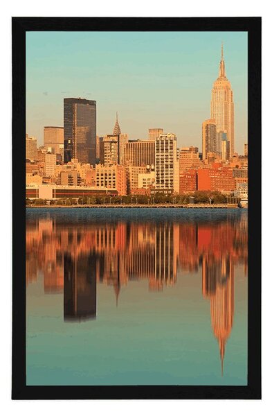 Poster New York fermecător reflectat în apă