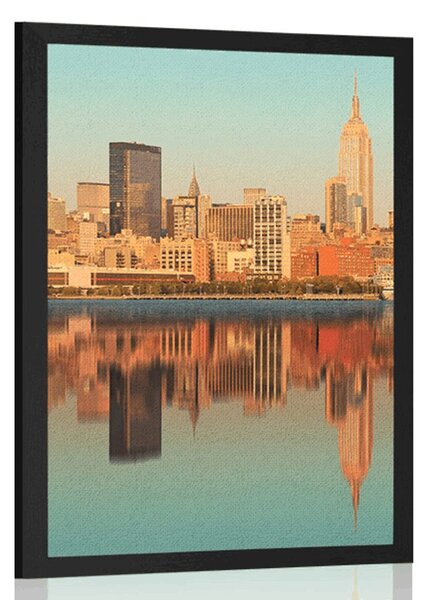 Poster New York fermecător reflectat în apă