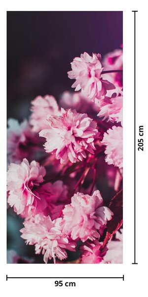 Fototapet pentru ușă - Flori de copac (95x205cm)