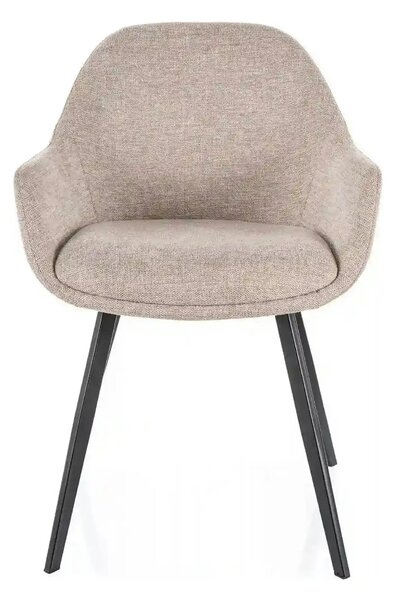 Scaun VINTO, bej - Brego 34, stofa clasica/metal, 57x45x85 cm