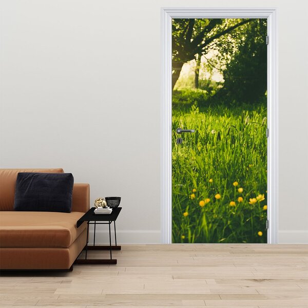 Fototapet pentru ușă - Luncă (95x205cm)