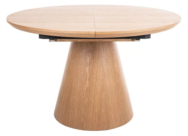 Masa rotunda extensibila living ANGEL II, stejar, 120/160x120x75 cm