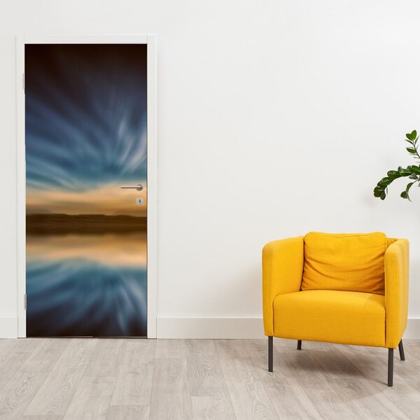 Fototapet pentru ușă - Far în mare (95x205cm)