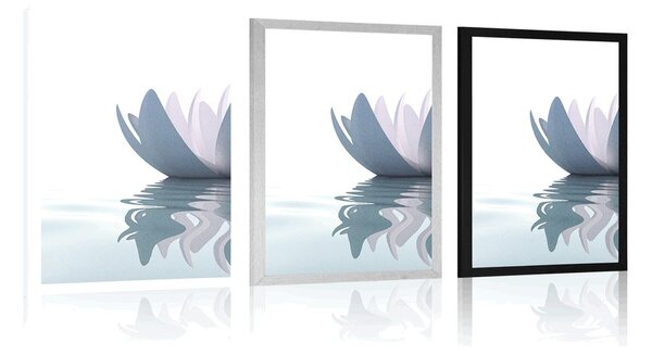Poster floare de lotus în râu