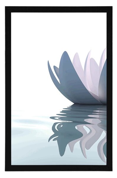 Poster floare de lotus în râu